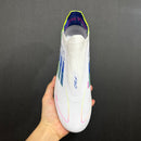 Chuteita  Adidas F50 Elite Laceless - Campo - Branca/Azul/Verde