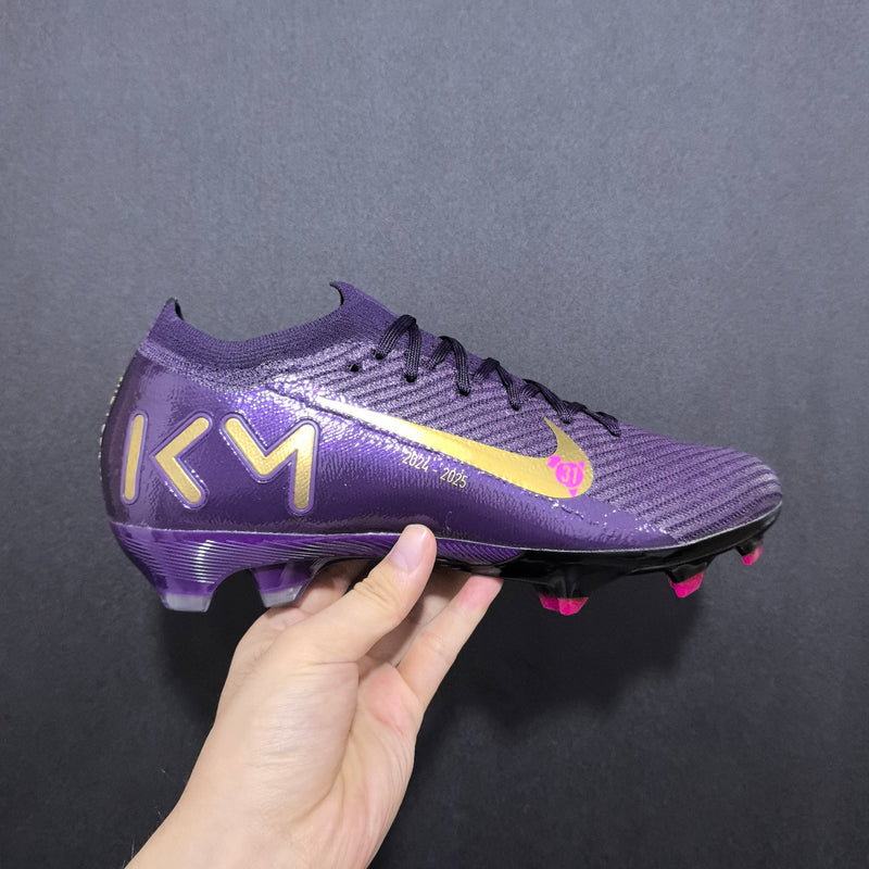 Chuteira Nike Air Zoom Mercurial Superfly 10 Kylian Mbappé - Campo - Roxa
