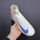 Chuteira Nike Air Zoom Mercurial Superfly 10 - Branco/Azul