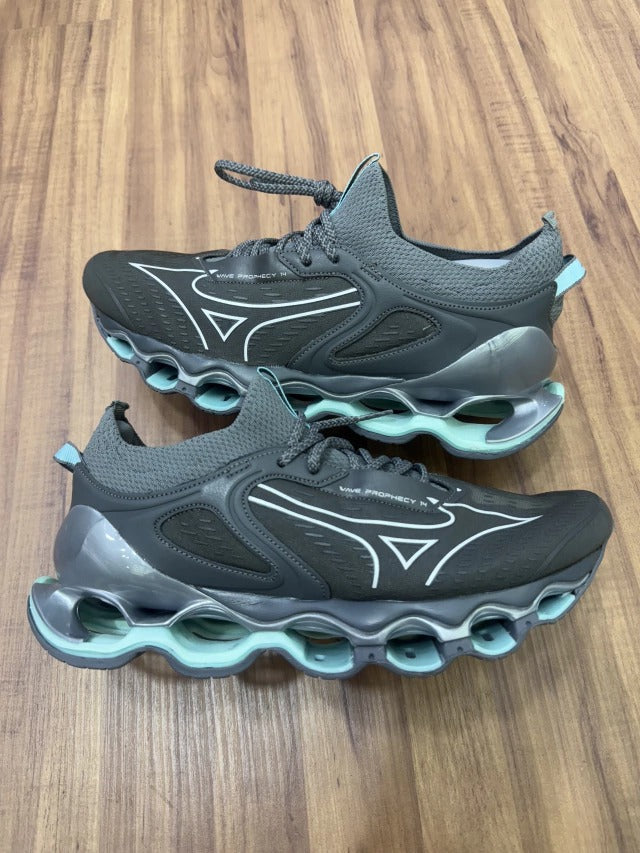 Mizuno Pro 14 - Cinza/Verde agua