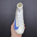 Chuteira Nike Air Zoom Mercurial Superfly 10 - Branco/Azul