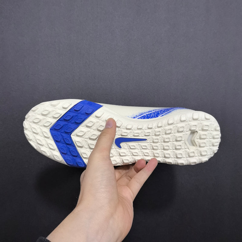 Chuteira Nike Air Zoom Mercurial Superfly 10 - Branco/Azul