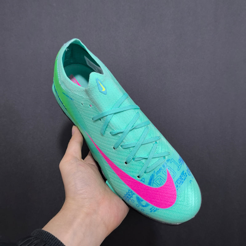 Chuteira Nike Mercurial Vapor 16 Elite - Verde Água/Rosa