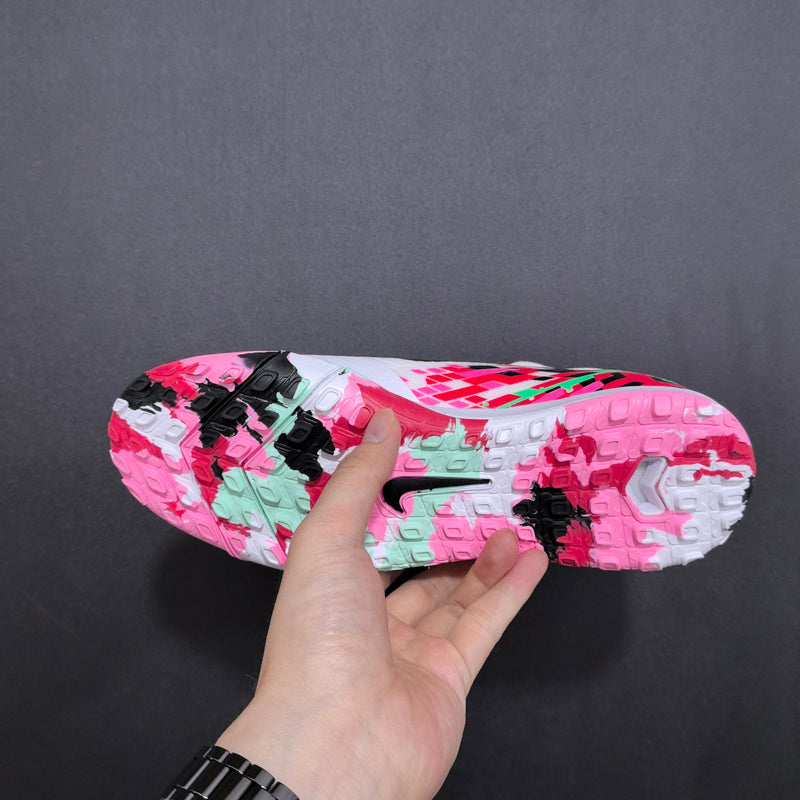 Chuteira Nike Air Zoom Mercurial Superfly 8 - Branca/Preto/vermelho